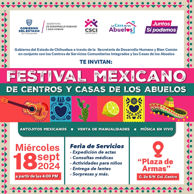 INVITAN AL “FESTIVAL MEXICANO DE CENTROS COMUNITARIOS Y CASAS DE LOS ABUELOS”