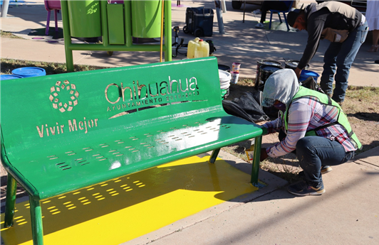  RENUEVAN PARQUE ELENA ARIZMENDI EN COLONIA ALIANZA POPULAR