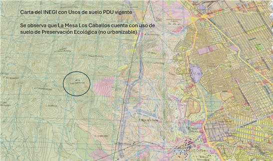 FALSOS Y FUERA DE LA REALIDAD SEÑALAMIENTOS SOBRE LA ZONA CONOCIDA COMO CERRO DE LOS CABALLOS: GOBIERNO MUNICIPAL