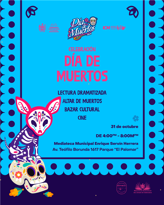 INVITA MUNICIPIO A CELEBRAR EL DÍA DE MUERTOS EN LA MEDIATECA MUNICIPAL