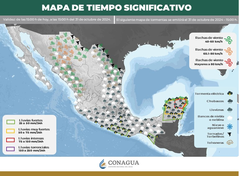 LA INTERACCIÓN DEL FRENTE FRÍO No. 6 ORIGINARÁ VIENTOS FUERTES CON POSIBLE FORMACIÓN DE TORBELLINOS EN CHIHUAHUA