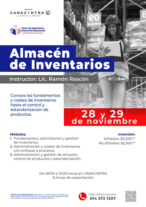 ALMACÉN DE INVENTARIO - INICIAMOS EL 28 DE NOVIEMBRE