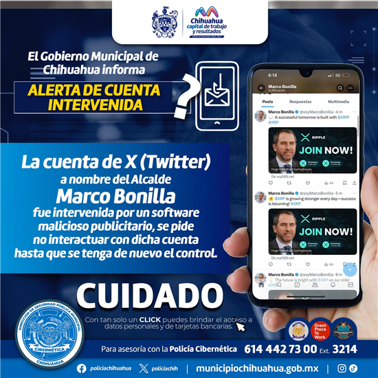 ALERTA DE FRAUDE EN CUENTA DE MARCO BONILLA