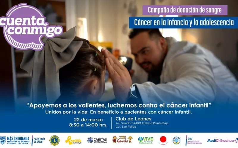 INVITA SECRETARÍA DE SALUD A DONAR SANGRE A FAVOR DE NIÑAS Y NIÑOS CON CÁNCER