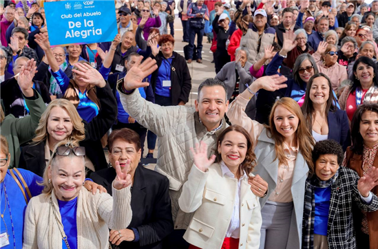 ENCABEZA ALCALDE BONILLA PRIMERA ENTREGA DEL PROGRAMA ALIMENTARIO DEL ADULTO MAYOR 2025