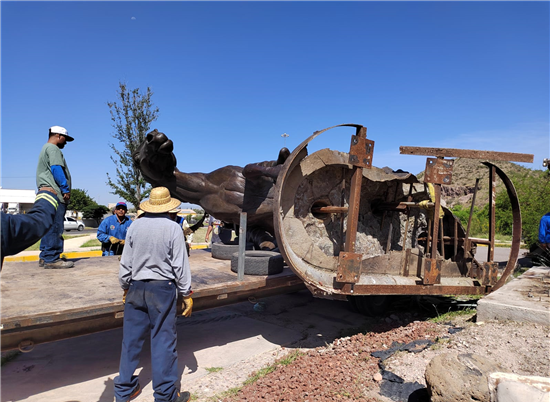 RESTAURARÁ Y REUBICARÁ GOBIERNO MUNICIPAL ESTATUA DEL INDIO VICTORIO