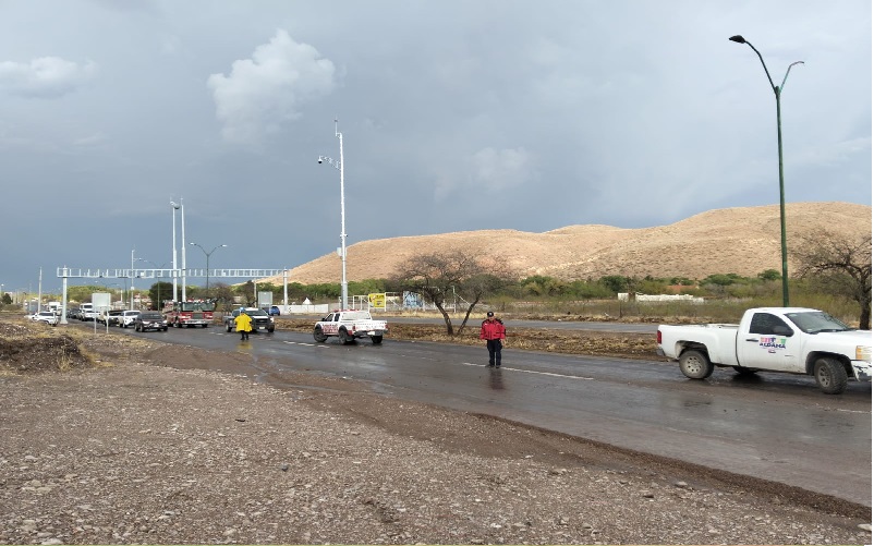 *CIERRAN AUTORIDADES CARRETERA CHIHUAHUA-ALDAMA POR DESLAVE*