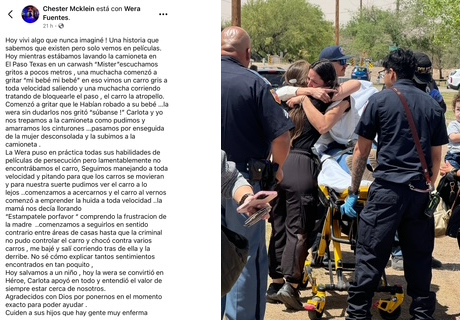 HÉROES EN EL PASO, TEXAS.  UN AUTO CON UN BEBE A BORDO FUE ROBADO POR UNA MUJER EN UN 