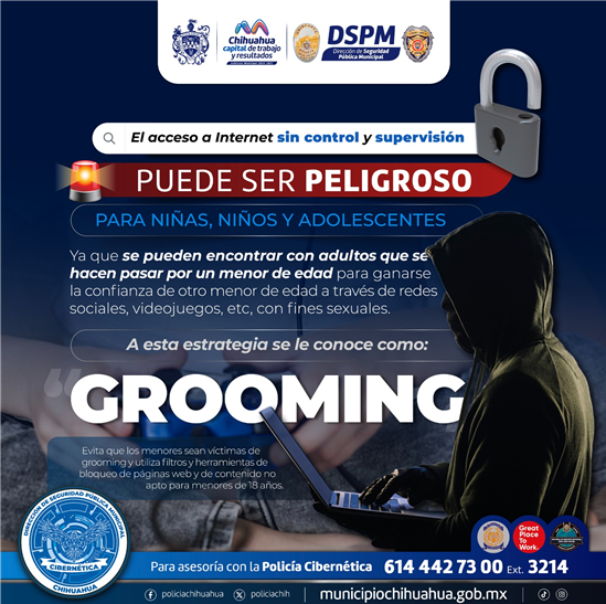 ALERTA GOBIERNO MUNICIPAL SOBRE EL DELITO VIRTUAL DE GROOMING