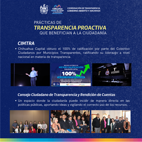 MUNICIPIO IMPULSA LA PARTICIPACIÓN CIUDADANA A TRAVÉS DE LA TRANSPARENCIA PROACTIVA