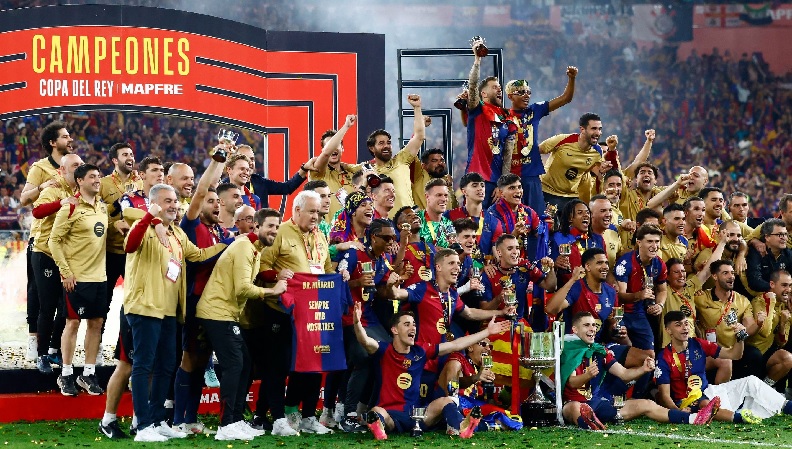 BARCELONA SE PROCLAMA CAMPEÓN DE LA COPA DEL REY TRAS VENCER AL REAL MADRID