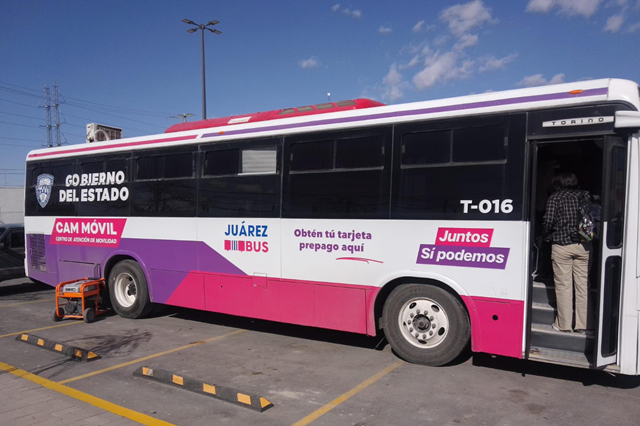 INFORMAN UBICACIONES DEL CAM MÓVIL DEL JUÁREZBUS PARA LA PRÓXIMA SEMANA