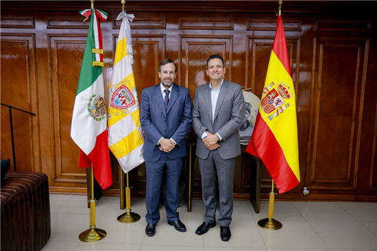 RECIBE ALCALDE BONILLA A CÓNSUL GENERAL DE ESPAÑA EN MONTERREY PARA COMPARTIR VISIÓN DE LA CAPITAL