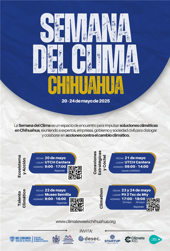 CHIHUAHUA CAPITAL SERÁ SEDE DE LA SEMANA DEL CLIMA 2025: MUNICIPIO