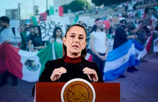 SHEINBAUM SE MANIFESTÓ EN CONTRA DE LAS PROTESTAS VIOLENTAS EN LOS ÁNGELES, DERIVADO DE REDADAS MIGRATORIAS