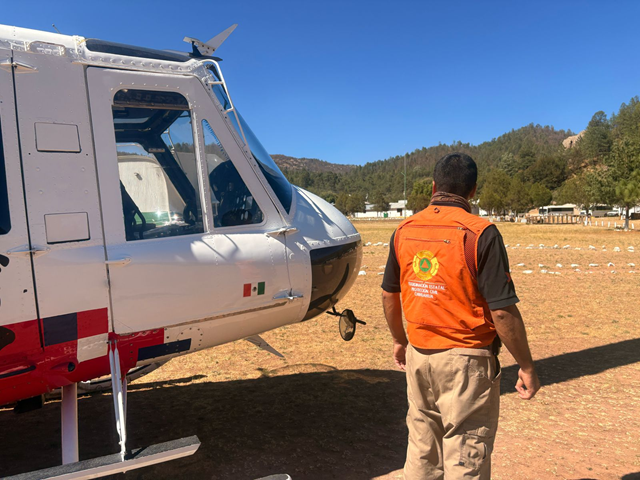INICIAN AUTORIDADES RECONOCIMIENTO AÉREO ANTE INCENDIOS FORESTALES EN OCAMPO