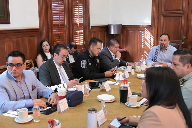 SE LLEVA A CABO SESIÓN SEMANAL DE LA MESA DE SEGURIDAD EN PALACIO DE GOBIERNO
