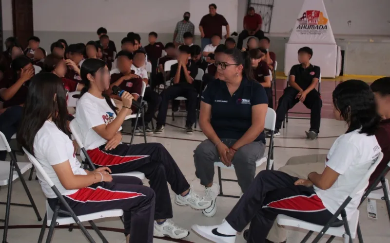 LLEVA SEYD JORNADA DE PREVENCIÓN DE VIOLENCIA A SECUNDARIA ESTATAL 3033 DE AHUMADA