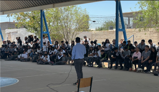 IMPARTE IMPAS CHARLA “HABLAR SALVA VIDAS” A ESTUDIANTES DE LA SECUNDARIA FEDERAL 8
