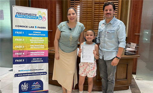 LLEGA PRIMERA NIÑA EN INGRESAR PROPUESTA PARA EL PRESUPUESTO PARTICIPATIVO 2026