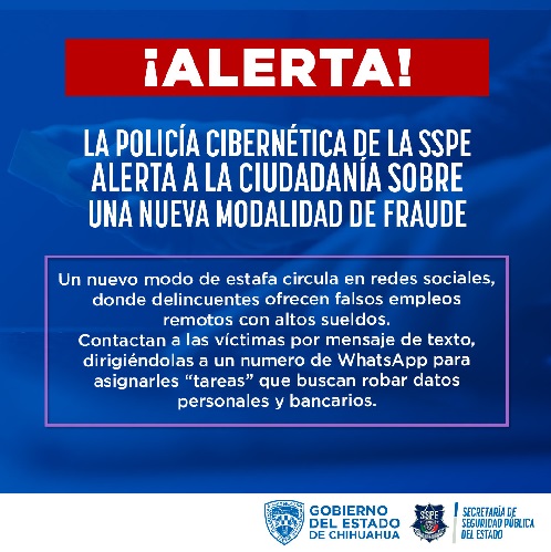 ALERTA POLICÍA CIBERNÉTICA DE LA SSPE SOBRE NUEVA MODALIDAD DE FRAUDE EN REDES SOCIALES