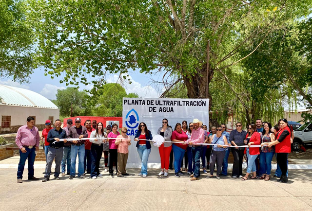INAUGURA JCAS PLANTA DE ULTRAFILTRACIÓN EN MATACHÍ PARA GARANTIZAR AGUA LIMPIA Y GRATUITA