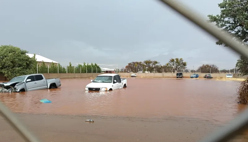 AFECTA TEMPORAL LLUVIOSO A ZONA DE CAMPOS MENONITAS