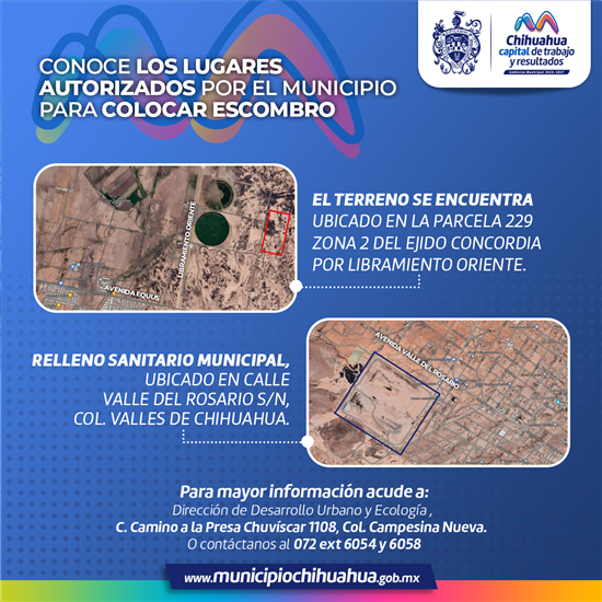 EXHORTA MUNICIPIO A EVITAR MULTAS AL DEPOSITAR ESCOMBRO EN LUGARES PROHIBIDOS