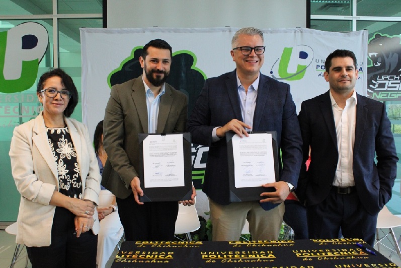 FIRMA UNIVERSIDAD POLITÉCNICA DE CHIHUAHUA CONVENIO CON ASOCIACIÓN CIVIL “AMOR GRATIS”