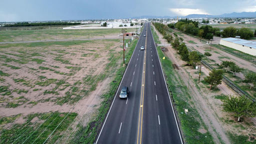 CONCLUYE ESTADO REHABILITACIÓN LA CARRETERA NUEVO CASAS GRANDES - CASAS GRANDES