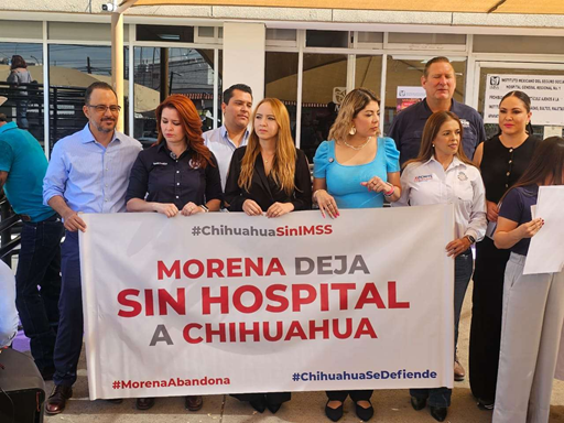 PROTESTAN DIPUTADOS EN EL IMSS MORELOS ANTE NEGATIVA DE CONSTRUIR NUEVO HOSPITAL