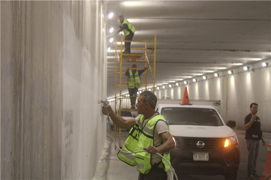 FINALIZA GOBIERNO MUNICIPAL TRABAJOS DE PINTURA EN TÚNEL DE LA AVENIDA INDEPENDENCIA
