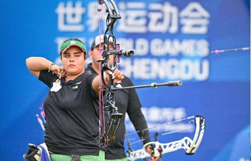 ANDREA BECERRA GANÓ LA MEDALLA DE ORO EN ARCO COMPUESTO INDIVIDUAL EN LOS JUEGOS MUNDIALES DE CHENGDÚ, CHINA