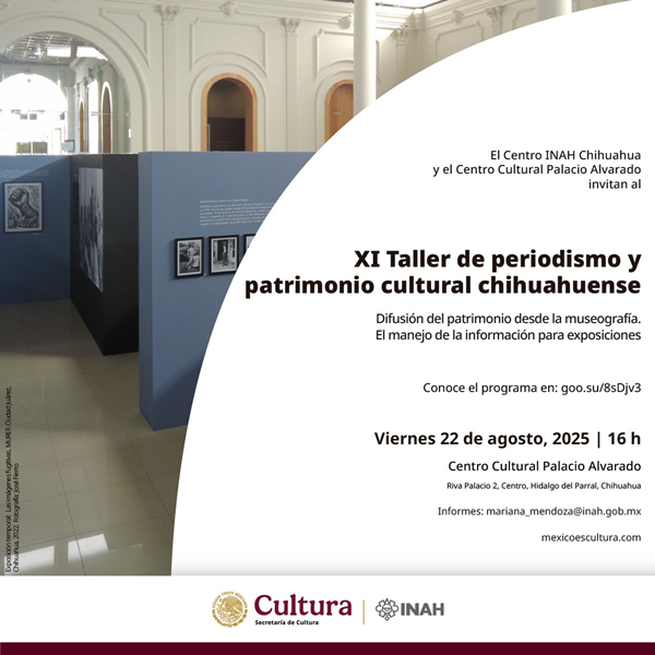 INAH Y PALACIO ALVARADO INVITAN A TALLER SOBRE MUSEOGRAFÍA