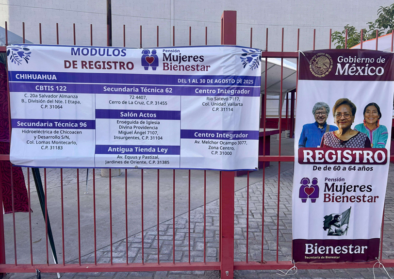 CONCLUYE REGISTRO PARA PENSIONES DE MUJERES DE 60 A 64 AÑOS