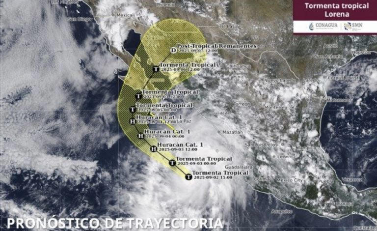 PROTECCIÓN CIVIL  RECOMENDÓ EXTREMAR MEDIDAS DE PREVENCIÓN ANTE LOS EFECTOS DEL CICLÓN “LORENA” EN BCS Y SONORA