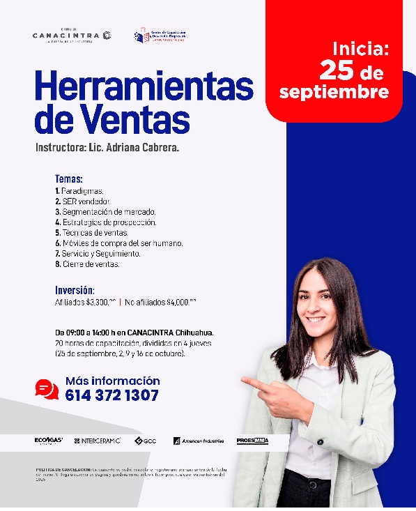 CURSO HERRAMIENTAS DE VENTAS - INICIA EL 25 DE SEPTIEMBRE