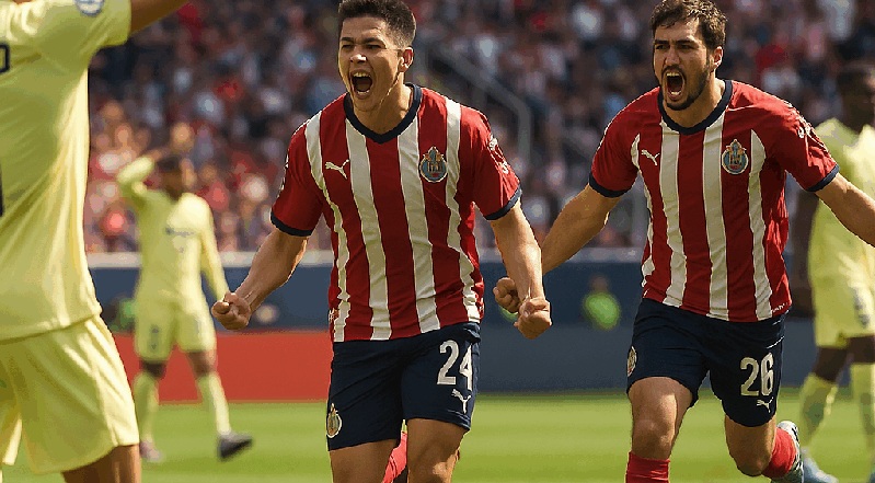 CHIVAS  SORPRENDIÓ Y SE LLEVÓ EL CLÁSICO NACIONAL A PESAR DEL DOMINIO DE AMÉRICA 