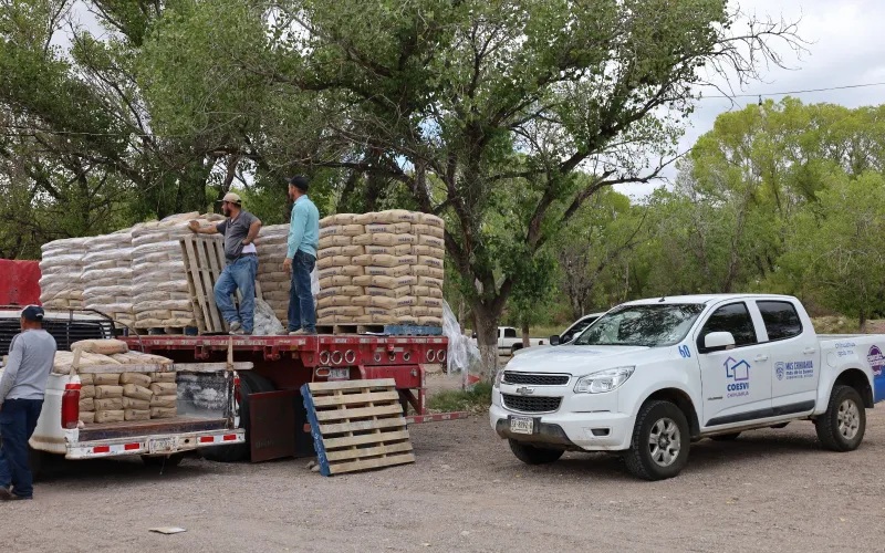 BENEFICIA COESVI A 48 FAMILIAS DE SANTA ISABEL CON MATERIALES PARA MEJORAR SUS VIVIENDAS