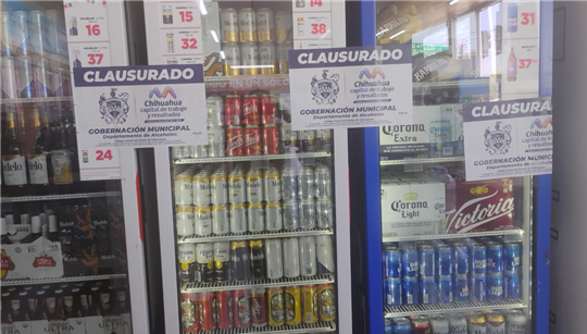 CLAUSURA GOBERNACIÓN MUNICIPAL TRES ESTABLECIMIENTOS Y LEVANTA 18 ACTAS EN LA SEMANA PASADA