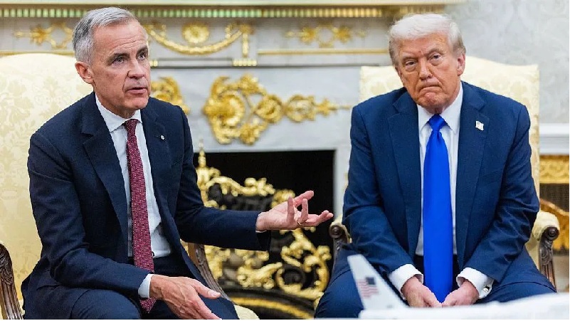 EL PRIMER MINISTRO DE CANADÁ, MARK CARNEY, REACCIONÓ AL ANUNCIO DE DONALD TRUMP DE CORTAR LAS NEGOCIACIONES COMERCIALES