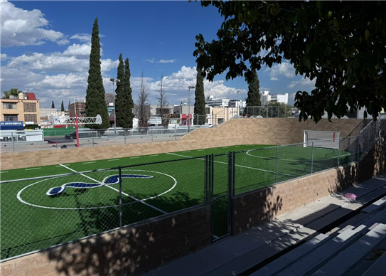 CONCLUYE MUNICIPIO REHABILITACIÓN DE CANCHA DE FÚTBOL RÁPIDO EN EL BOULEVARD DÍAZ ORDAZ