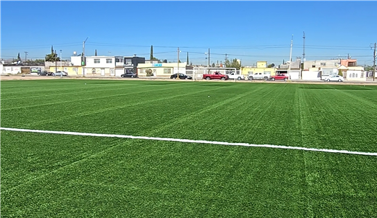 LOGRAN VECINOS DE LA COLONIA REVOLUCIÓN MEJORAR CAMPO DE FÚTBOL CON EL PRESUPUESTO PARTICIPATIVO