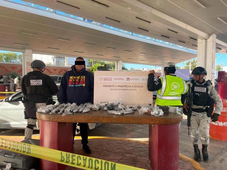 ATRAPAN A CIUDADANO AMERICANO CON ARSENAL AL QUERER CRUZAR A MÉXICO POR TAMAULIPAS