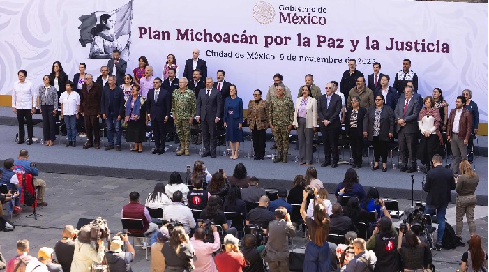 PLAN MICHOACÁN POR LA PAZ Y LA JUSTICIA FUE PRESENTADO POR SHEINBAUM