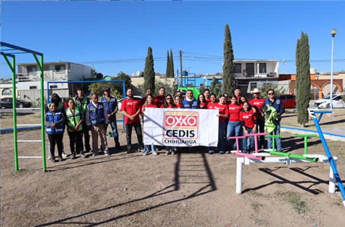 REHABILITAN MUNICIPIO Y OXXO EL PARQUE VOLGA EN RIBERAS DEL SACRAMENTO