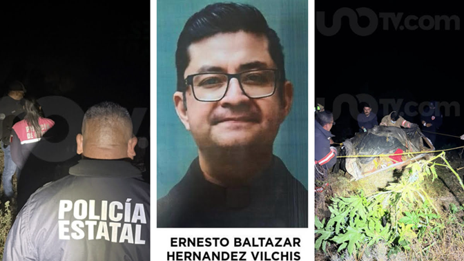 AUTORIDADES CONFIRMARON LA MUERTE DEL SACERDOTE BALTAZAR HERNÁNDEZ VILCHIS, REPORTADO COMO DESAPARECIDO EN TULTEPEC.