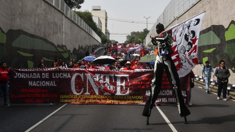 CNTE PROVOCA SUSPENSIÓN TRABAJOS EN SAN LÁZARO.