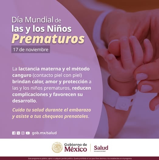 INSTITUTO NACIONAL DE PERINATOLOGÍA BRINDA ATENCIÓN INTEGRAL A BEBÉS PREMATUROS