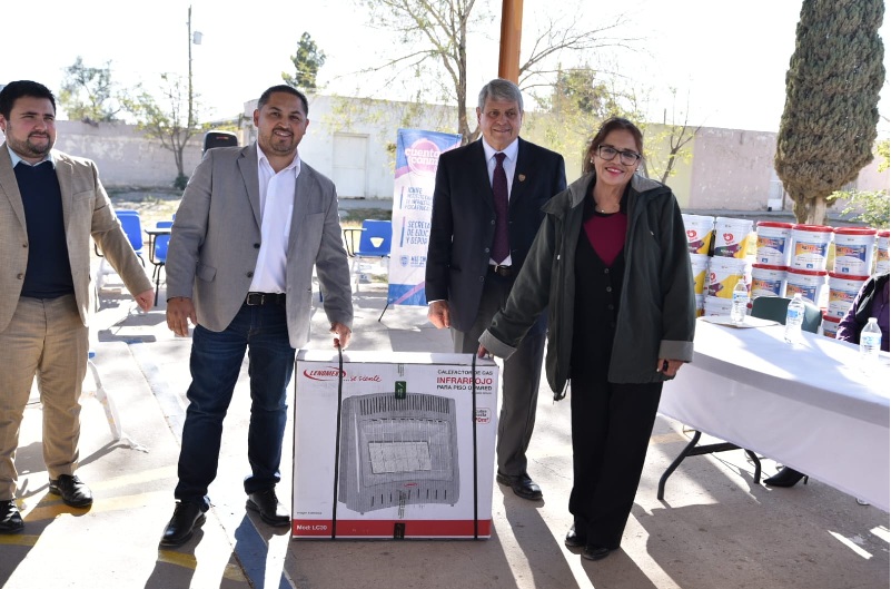 REALIZA GOBIERNO DEL ESTADO LA SEGUNDA ENTREGA DE “JUNTOS CONSTRUIMOS” EN LA ESCUELA AURELIA CALDERÓN DE ESCOBAR EN CIUDAD JUÁREZ
